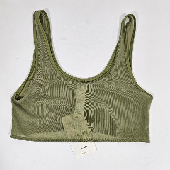 Fabletics Green Double Layer Bra Top *Top Layer Only! - Picture 2 of 5